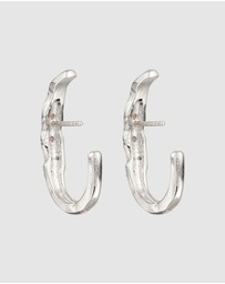 Haze & Glory - ICONIC EXCLUSIVE - Celestial Molten Hoop Earrings in 925 Sterling Silver