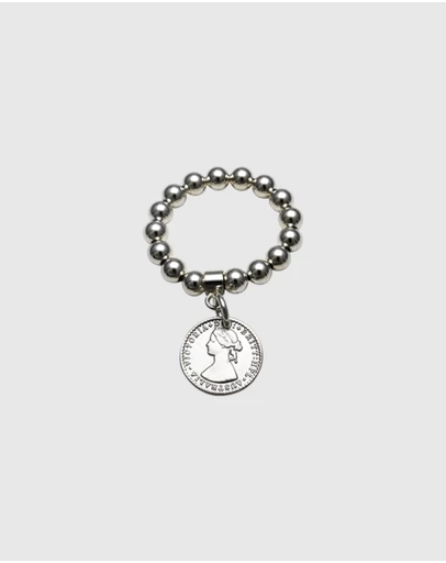 Von Treskow - Stretchy Ring with Mini Coin