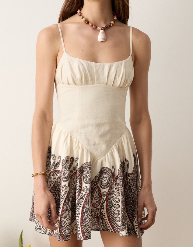 BOTEH - Cassia Gathered Bust Mini Dress