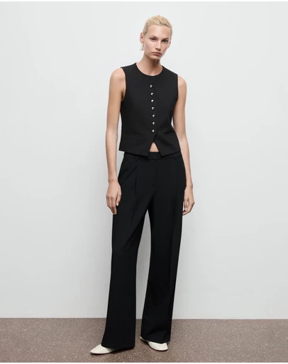 M.N.G - Pleated Wide Leg Trousers
