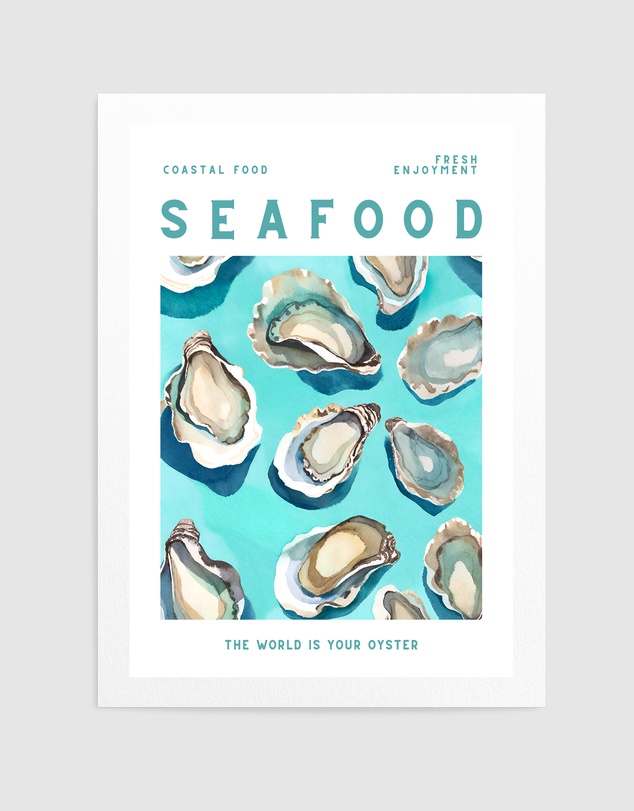 Olive et Oriel - Seafood by Ohkimiko Art Print