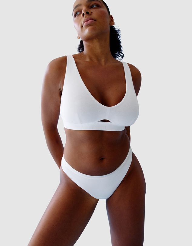 Naturana - Saturday Wirefree Wide Strap Organic Cotton Bra