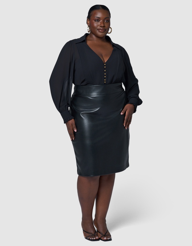 Something 4 Olivia - Aurelia Pu Midi Skirt
