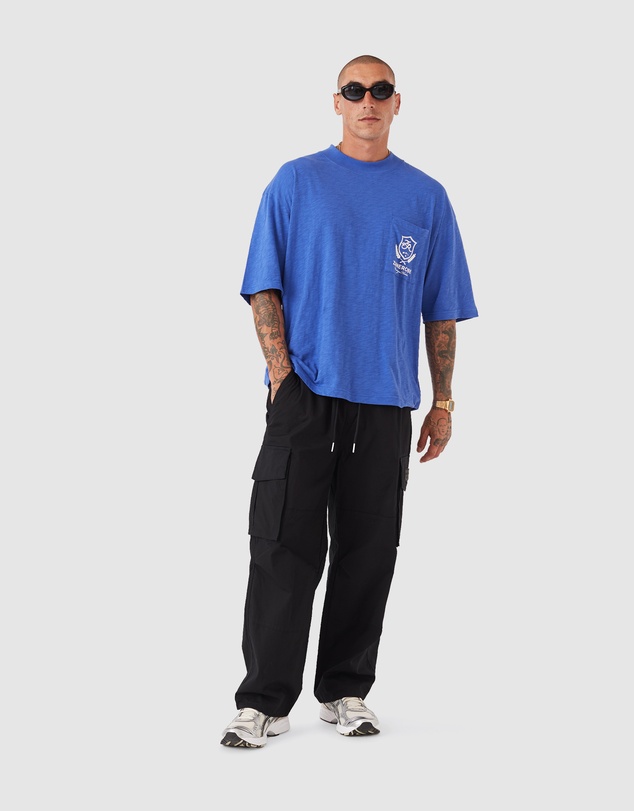 Zanerobe - Crest Slub Flow Tee Cobalt Blue