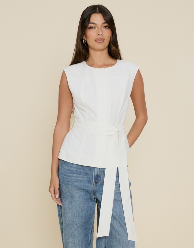 The Fated - Karla Vest with Tie