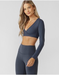 Lorna Jane - Wrap It Up Long Sleeve Bra Top