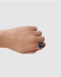 Fossil - Machine Luxe Watch Ring Gunmetal Analogue Watch