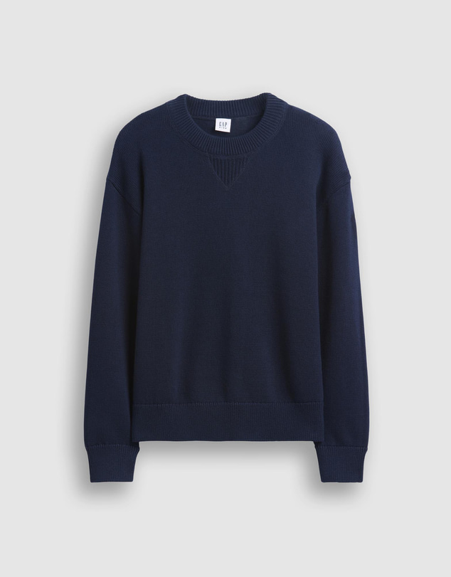 GAP - LS Cotton Crew Jersey Sweat - Kids-Teens