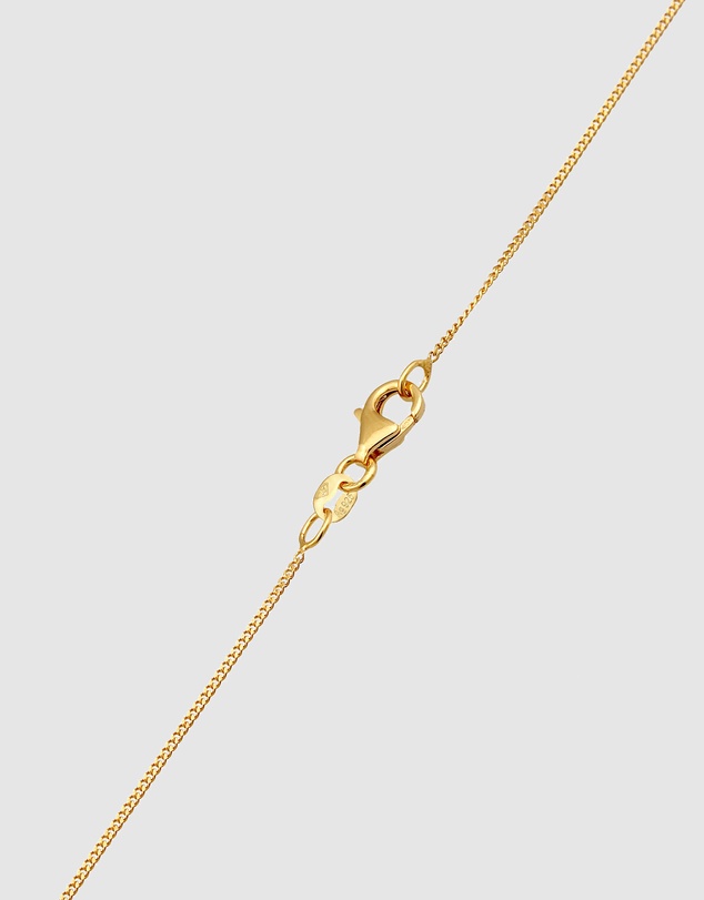 Elli Jewelry - Necklace Feather Shell Pearl 925 Sterling Silver Gold-plated
