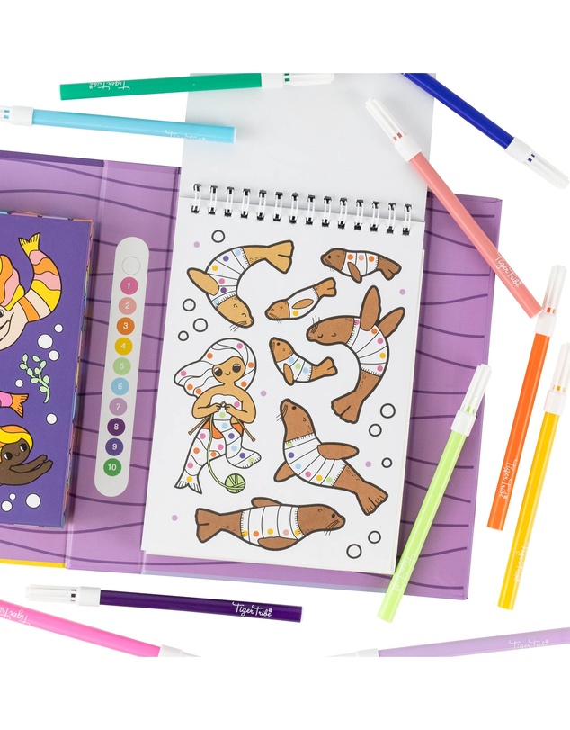 Tiger Tribe - Colour by Numbers Mermaids and Friends
