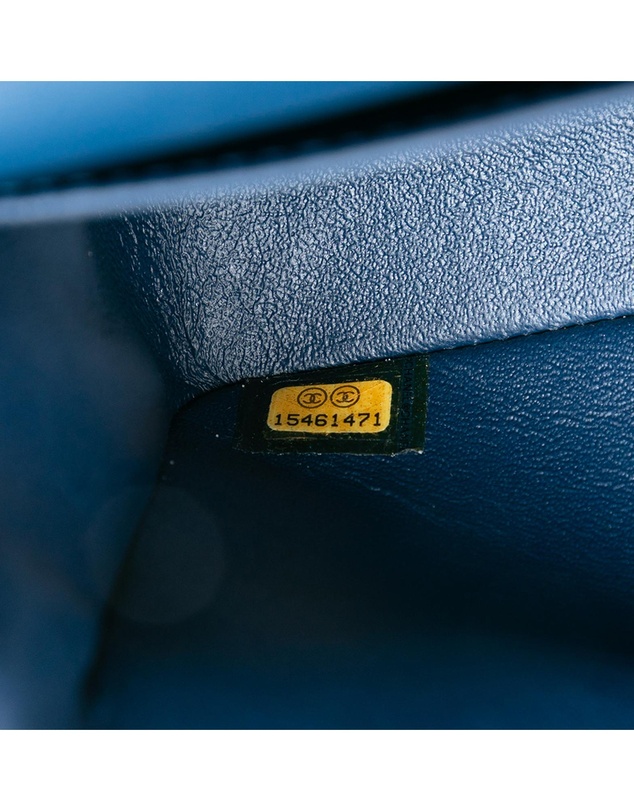 Pre-Loved by Azura Reborn - Pre-Loved Medium Classic Glazed Calfskin Camellia Double Flap