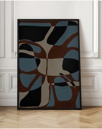 Olive et Oriel - Contour 4 by Shatha Al Dafai Art Print
