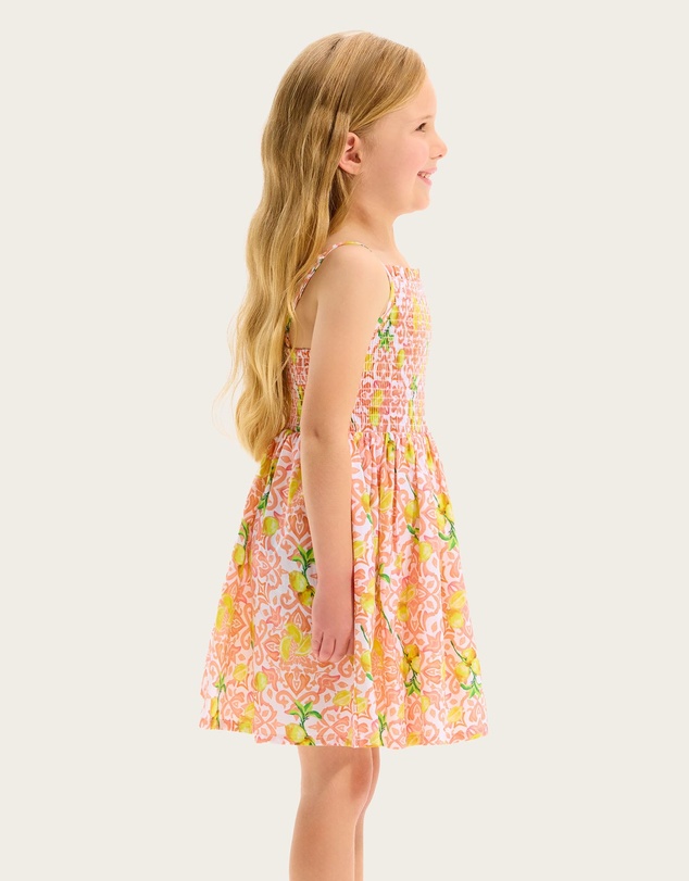 Seafolly - Lemon Tile Shirred Dress - Kids