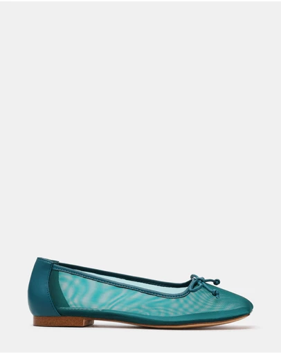 Steve Madden - Flaire Teal Mesh Flats