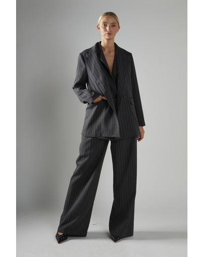 DARK GREY PINSTRIPE
