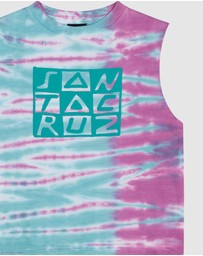 Santa Cruz - Checker Block Front Muscle - Teens