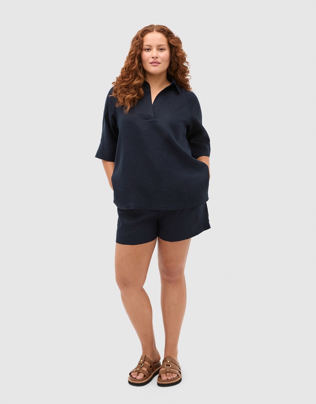 Seed Heritage - Core Linen High Rise Short