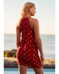 NEXT - Linen Blend High Neck Mini Dress
