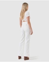 Rolla's - Eastcoast Flare Jean - Celeste White Gold