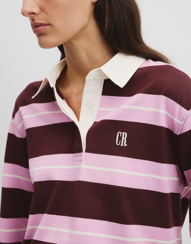 Country Road - Australian Cotton Stripe Rugby Polo Sweat