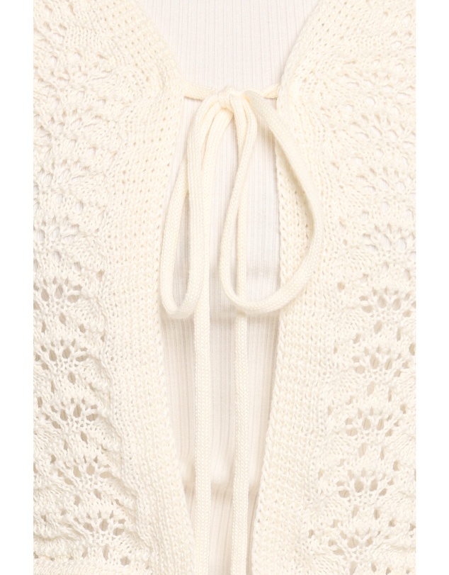 Petal & Pup - Magnolia Tie Front Cardigan - Cream