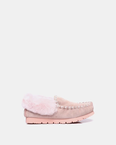 EVERAU - Australian Shepherd Ugg Popo Moccasins Cow Suede Upper Moccasins