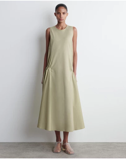 sachin and babi light blue dress COS Asymmetric gathered -waist midi dress