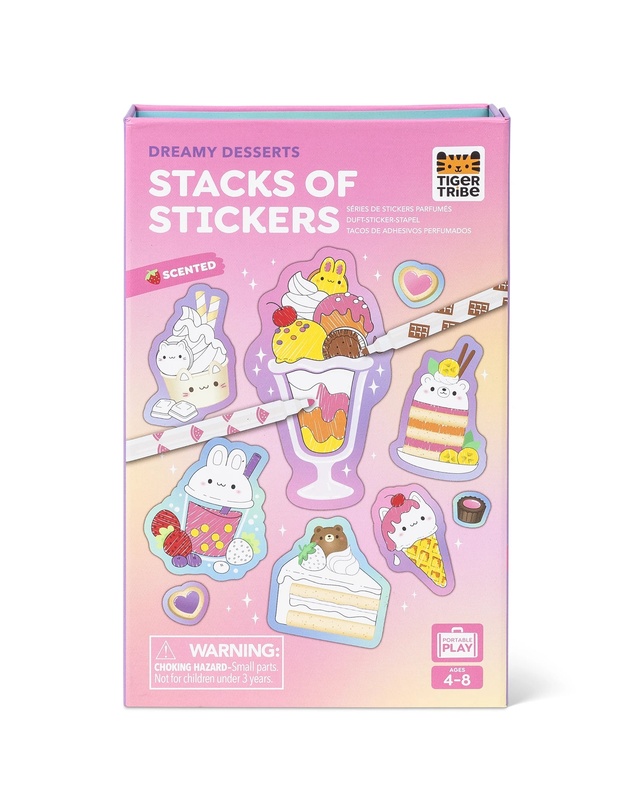 Tiger Tribe - Scented Stacks Of Stickers - Dreamy Desserts