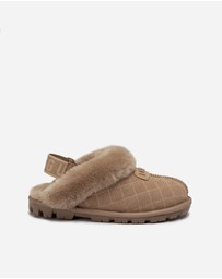 Ozwear Connection Uggs - Ugg Coquette Matelasse Emb Logo Slipper( Detachable Feature)