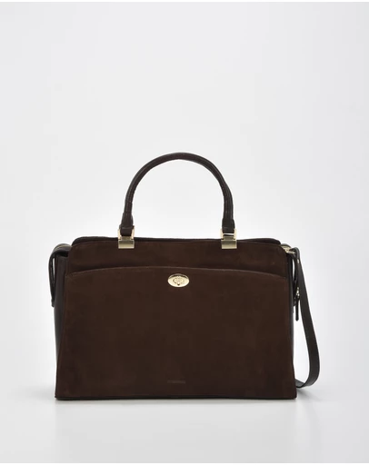 Cobb & Co - Kew Leather Suede Business Bag Tote