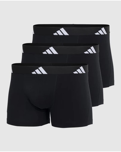 adidas Sportswear - 3 Pack Active Flex Cotton Trunk Underwear