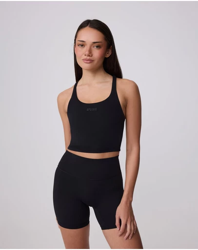 Upstate - Air Sculpt Strappy Sports Tank - Black