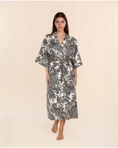 Gingerlilly - Annie Cotton Sateen Robe