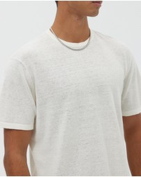 AERE - Linen Blend Knit T-shirt