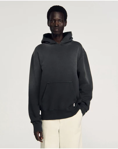 Sandro - Washed Hoodie Sweatshirt