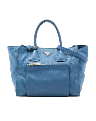 Pre-Loved by Azura Reborn - Pre-Loved Vitello Daino Front Pocket Open Convertible Tote