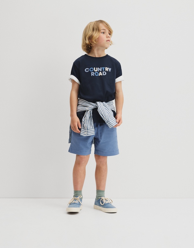 Country Road - Australian Cotton Short Sleeve Boucle T-shirt