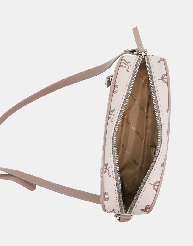 Pierre Cardin - Pierre Cardin Canvas/Leather Trim Square Crossbody Bag