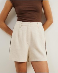 Atmos&Here - Rio Linen Blend Detail Shorts