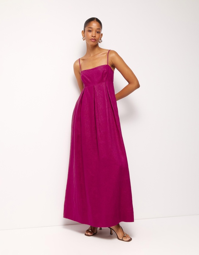 AERE - Aniya Linen Maxi Dress