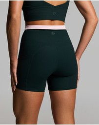 Rockwear - Rib Luxesoft Pocket Mid Thigh Bike Shorts