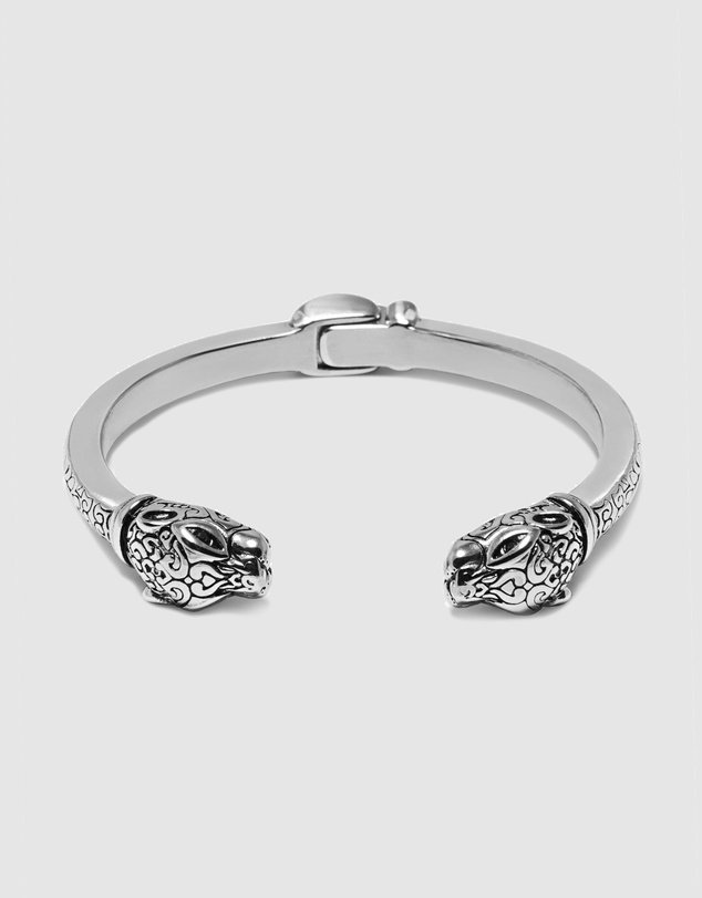 Nialaya Jewellery - Men's Adorned Panther Bangle