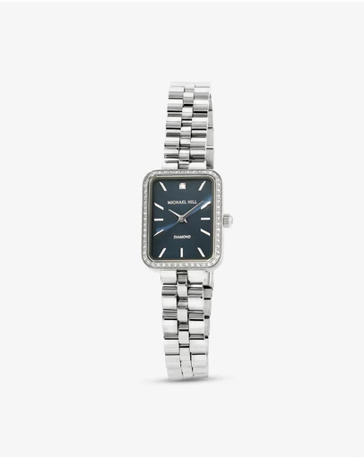Michael Hill - Women's 0.20 Carat TW Diamond Bezel Watch in Stainless Steel