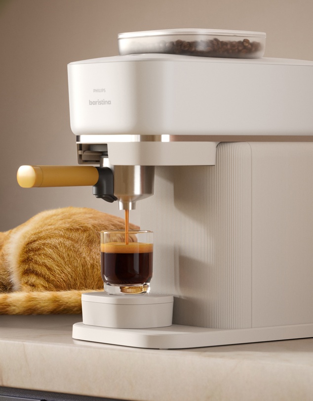 Philips - Baristina Espresso Machine Cloud White