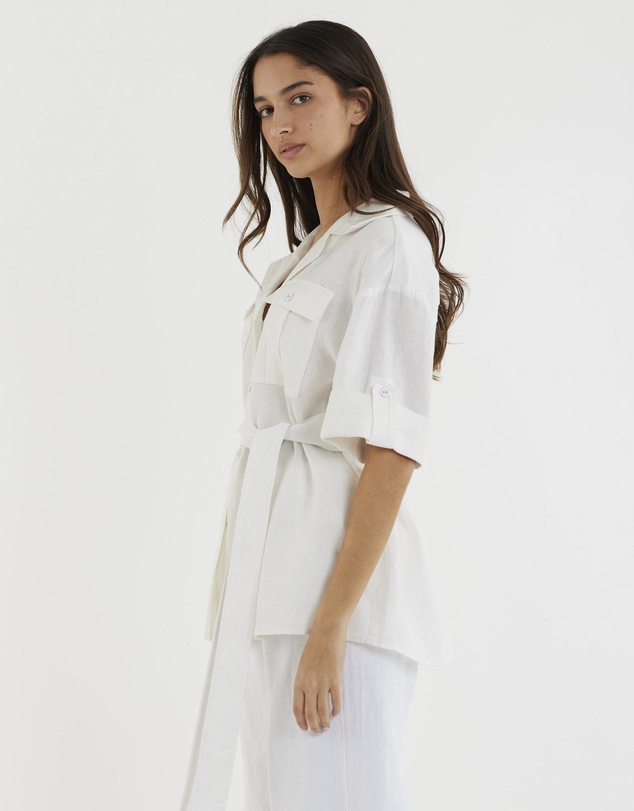 Amelius - Jade Oversized Linen Shirt