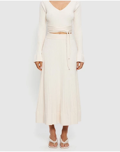 KIVARI - Daphne Rib Knit Skirt