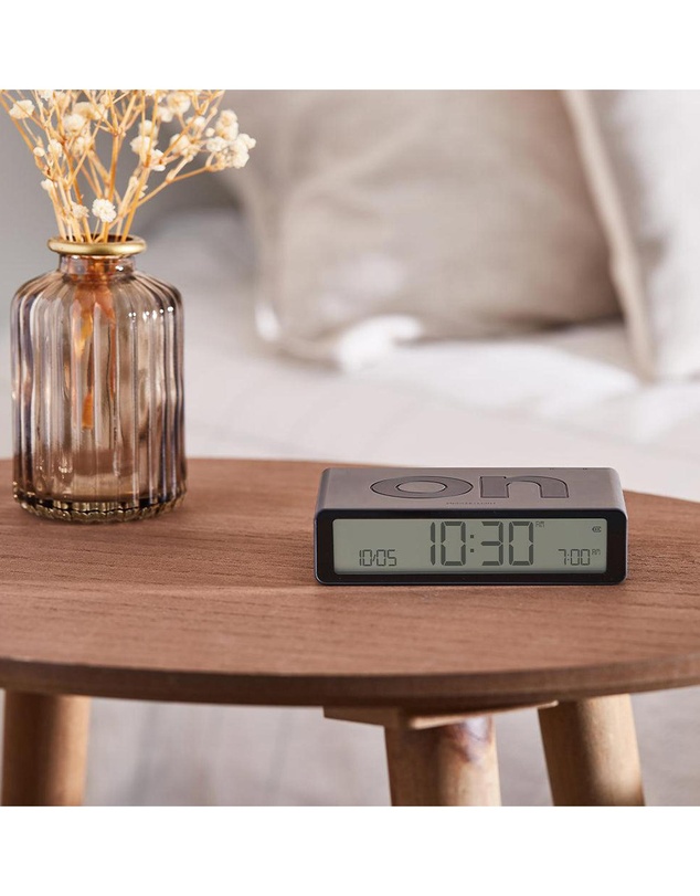 Lexon - Lexon Flip Classic Reversible Alarm Clock - Grey