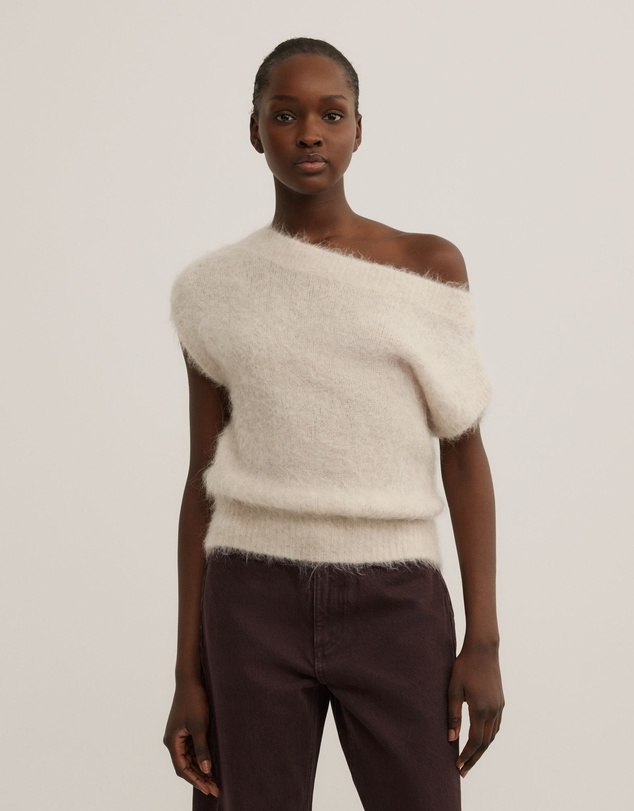 Witchery - Asymmetric Fluffy Top