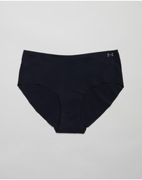 Under Armour - UA Pure Stretch 3-Pack No Show Hipster Briefs