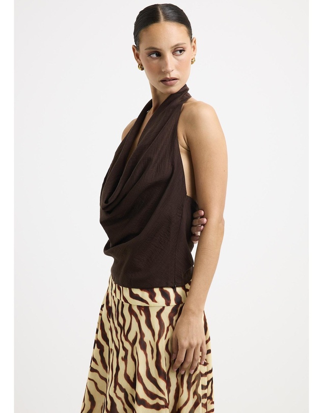 Alice In The Eve - Skye Plunge Cowl Top